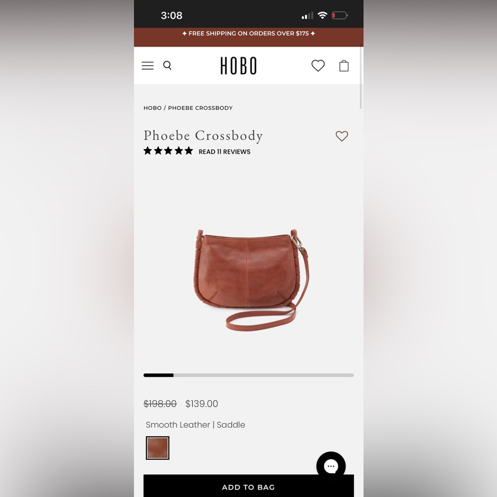 HOBO Phoebe Crossbody Saddle